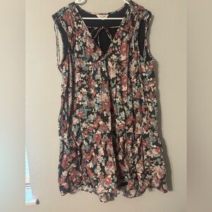 Lucky Brand Pink Sleeveless Tie Front Blouse